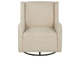 902453 Serra Boucle Upholstered Swivel Glider Sandy Beige