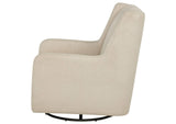 902453 Serra Boucle Upholstered Swivel Glider Sandy Beige