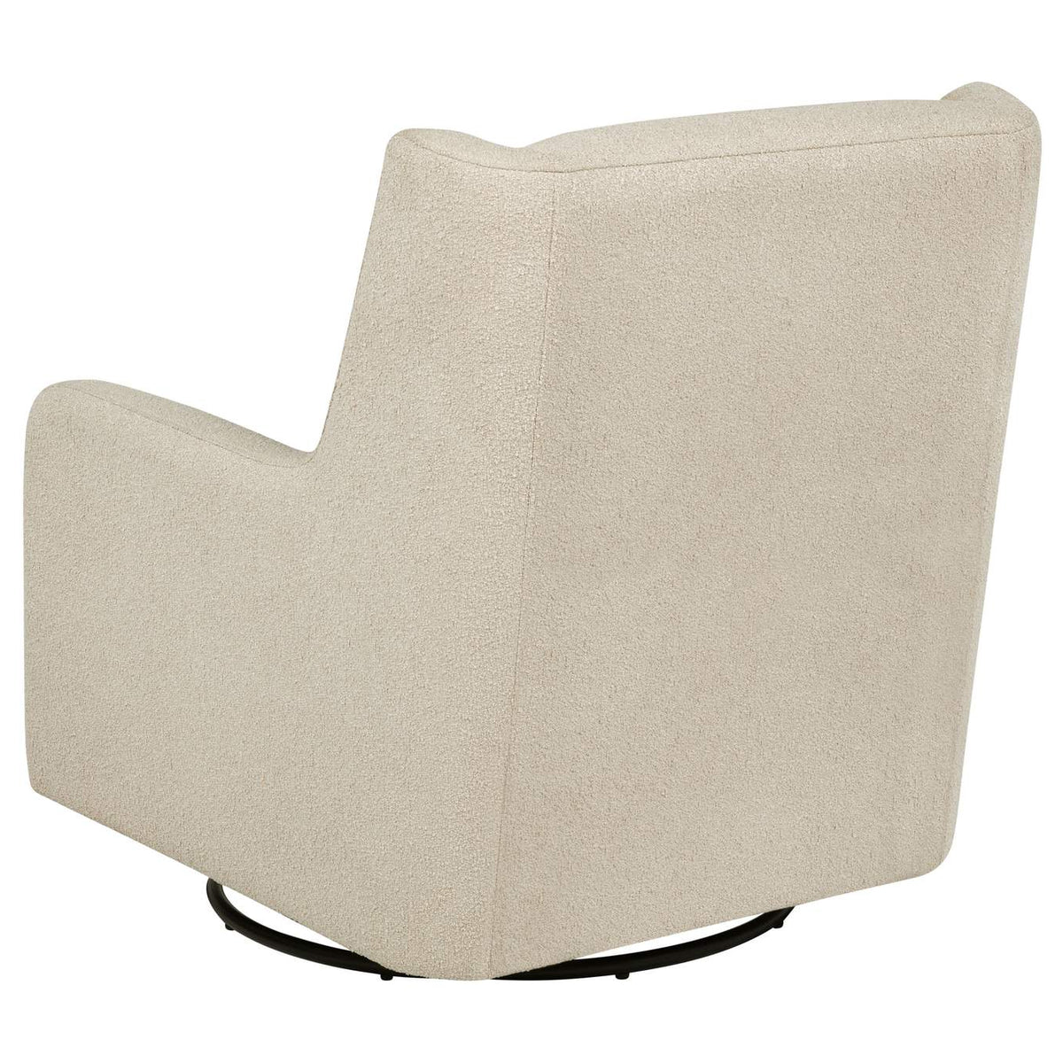 902453 Serra Boucle Upholstered Swivel Glider Sandy Beige