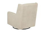 902453 Serra Boucle Upholstered Swivel Glider Sandy Beige
