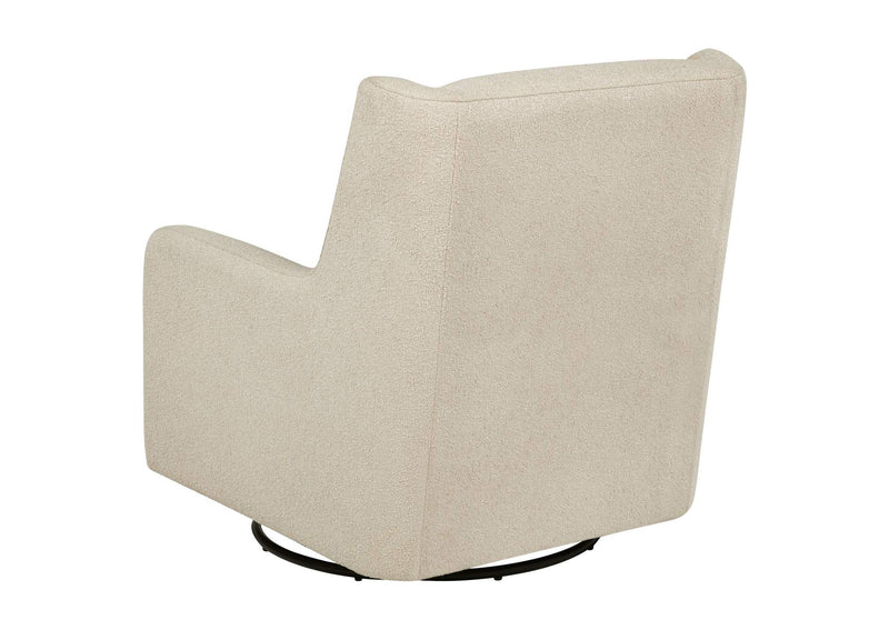 902453 Serra Boucle Upholstered Swivel Glider Sandy Beige