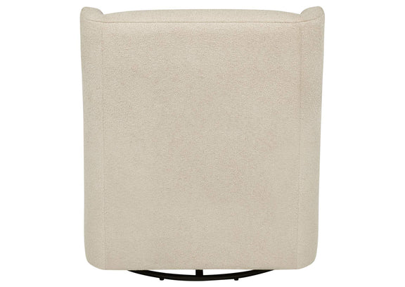 902453 Serra Boucle Upholstered Swivel Glider Sandy Beige