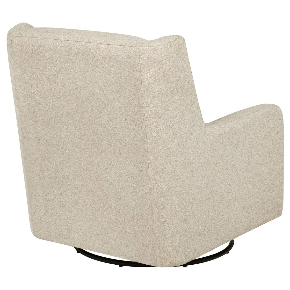 902453 Serra Boucle Upholstered Swivel Glider Sandy Beige