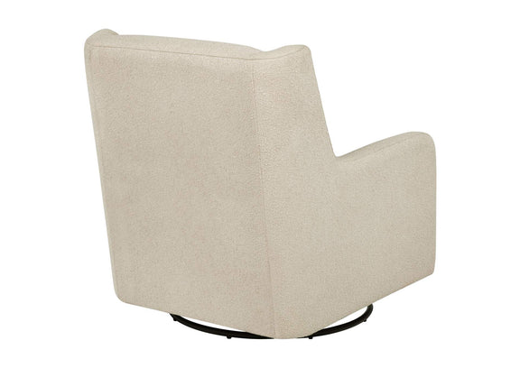 902453 Serra Boucle Upholstered Swivel Glider Sandy Beige