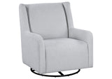 902454 Serra Boucle Upholstered Swivel Glider Dove Grey