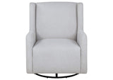 902454 Serra Boucle Upholstered Swivel Glider Dove Grey