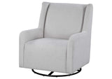 902454 Serra Boucle Upholstered Swivel Glider Dove Grey
