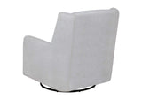 902454 Serra Boucle Upholstered Swivel Glider Dove Grey