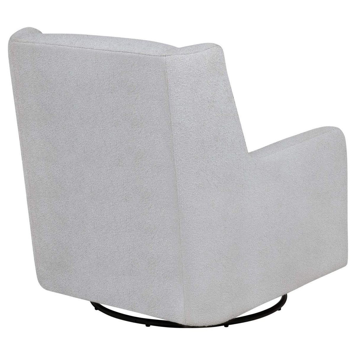 902454 Serra Boucle Upholstered Swivel Glider Dove Grey