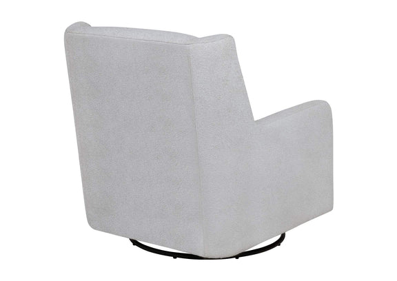 902454 Serra Boucle Upholstered Swivel Glider Dove Grey