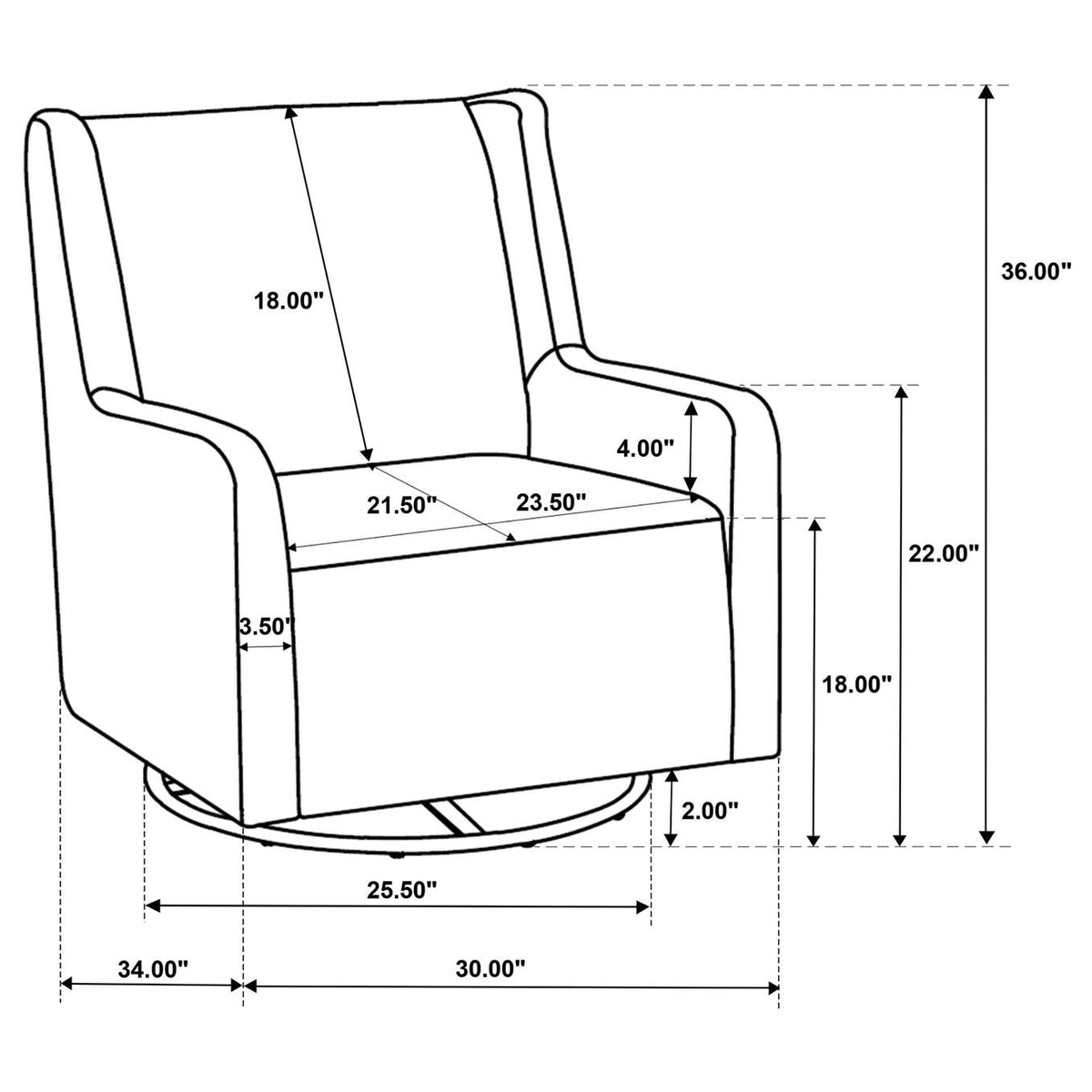 902454 Serra Boucle Upholstered Swivel Glider Dove Grey