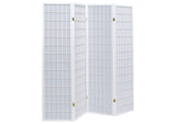 Roberto 4-Panel Room Divider Folding Shoji Screen White