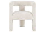 902881 Petra Boucle Upholstered Accent Side Chair White