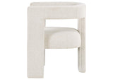 902881 Petra Boucle Upholstered Accent Side Chair White