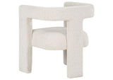 902881 Petra Boucle Upholstered Accent Side Chair White