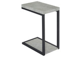 Beck Engineered Wood C-Shape Sofa Side Table Cement