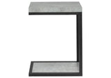 902933 Beck Engineered Wood C-Shape Sofa Side Table Cement