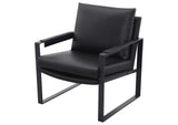 903021 Rosalind Upholstered Track Arm Accent Chair Black