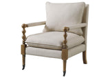 903058 Dempsy Upholstered Accent Chair with Casters Beige