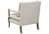 903058 Dempsy Upholstered Accent Chair with Casters Beige
