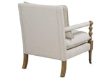903058 Dempsy Upholstered Accent Chair with Casters Beige