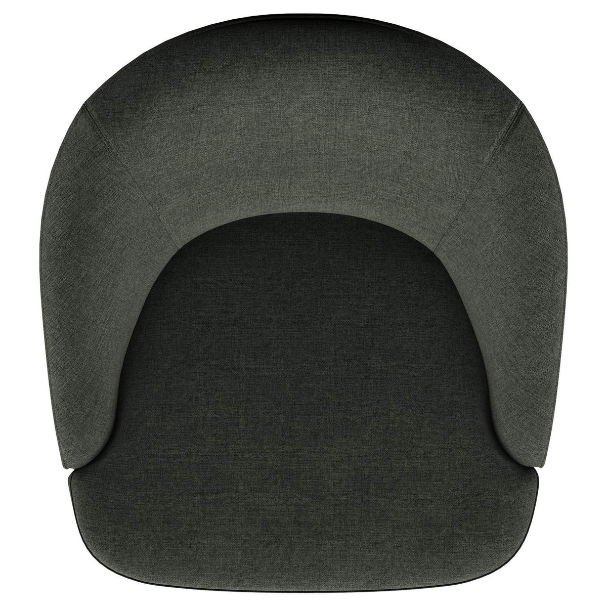 903075 Leon Upholstered Barrel Accent Swivel Chair Hunter Green