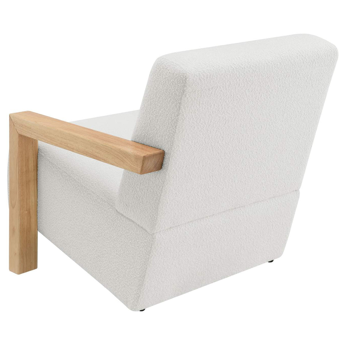 903094 Fitzroy Boucle Upholstered Accent Arm Chair Ivory