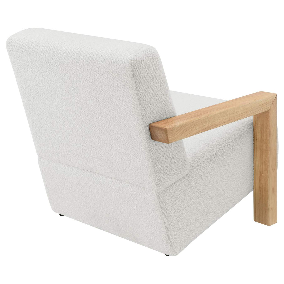903094 Fitzroy Boucle Upholstered Accent Arm Chair Ivory