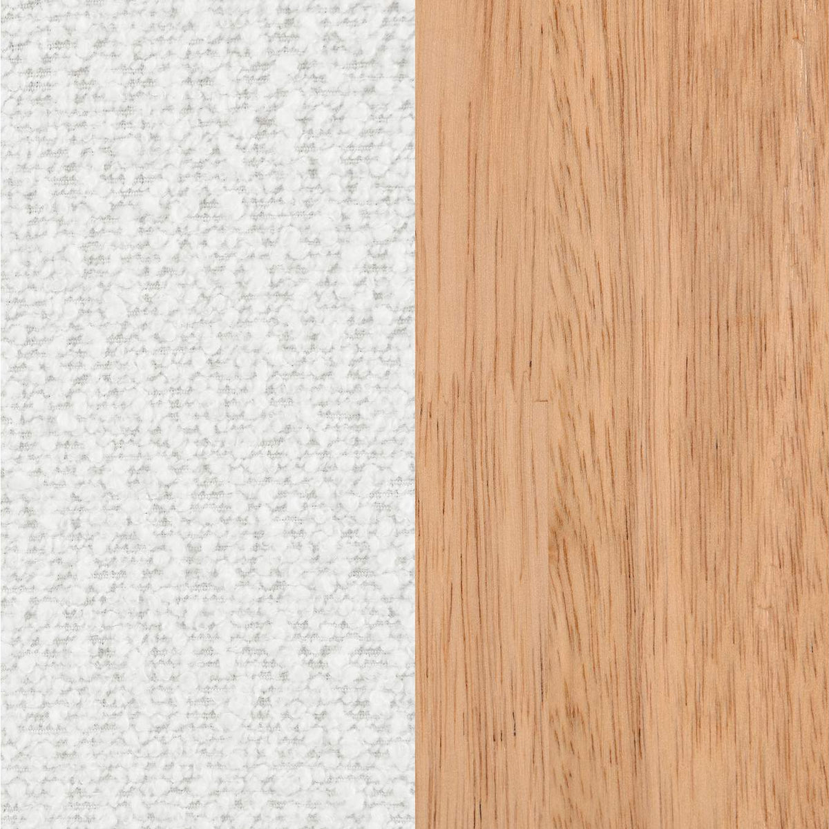 903094 Fitzroy Boucle Upholstered Accent Arm Chair Ivory