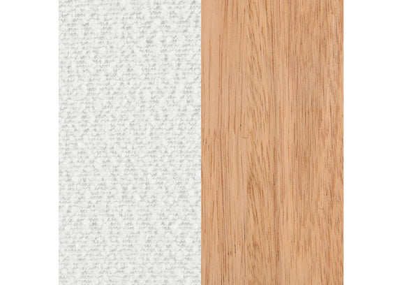 903094 Fitzroy Boucle Upholstered Accent Arm Chair Ivory