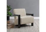 903095 Fitzroy Boucle Upholstered Accent Arm Chair Latte