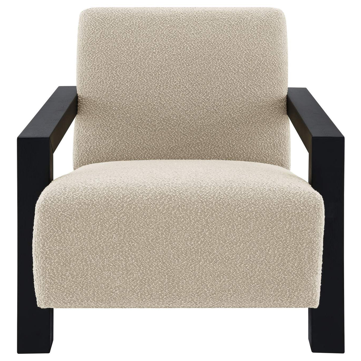 903095 Fitzroy Boucle Upholstered Accent Arm Chair Latte