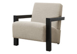 903095 Fitzroy Boucle Upholstered Accent Arm Chair Latte