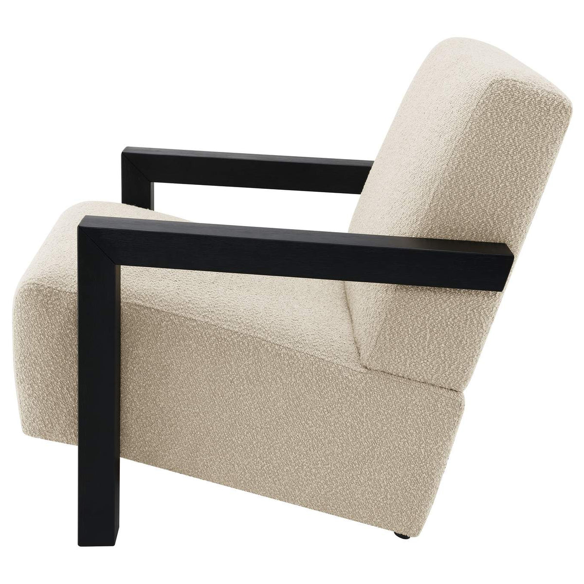 903095 Fitzroy Boucle Upholstered Accent Arm Chair Latte