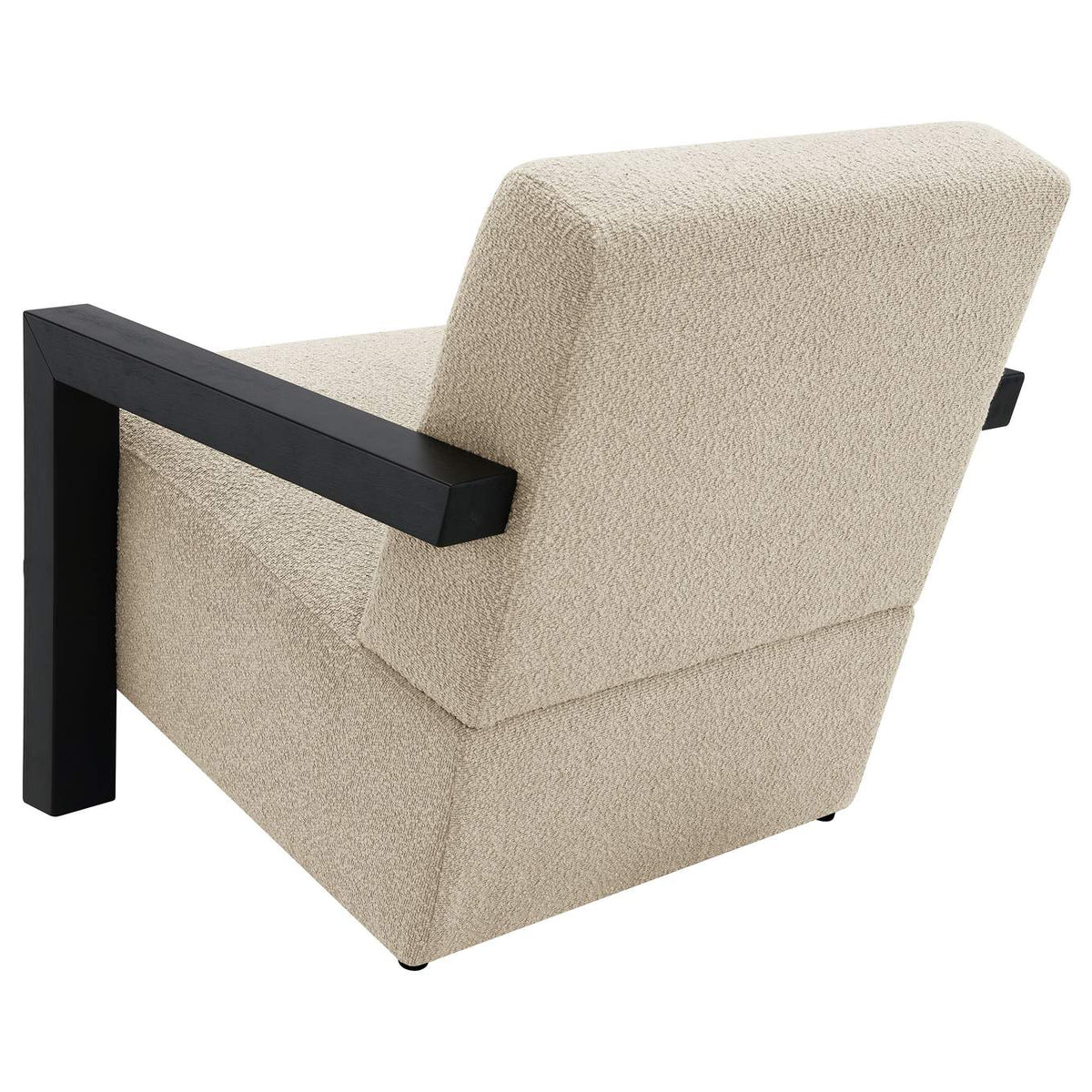 903095 Fitzroy Boucle Upholstered Accent Arm Chair Latte