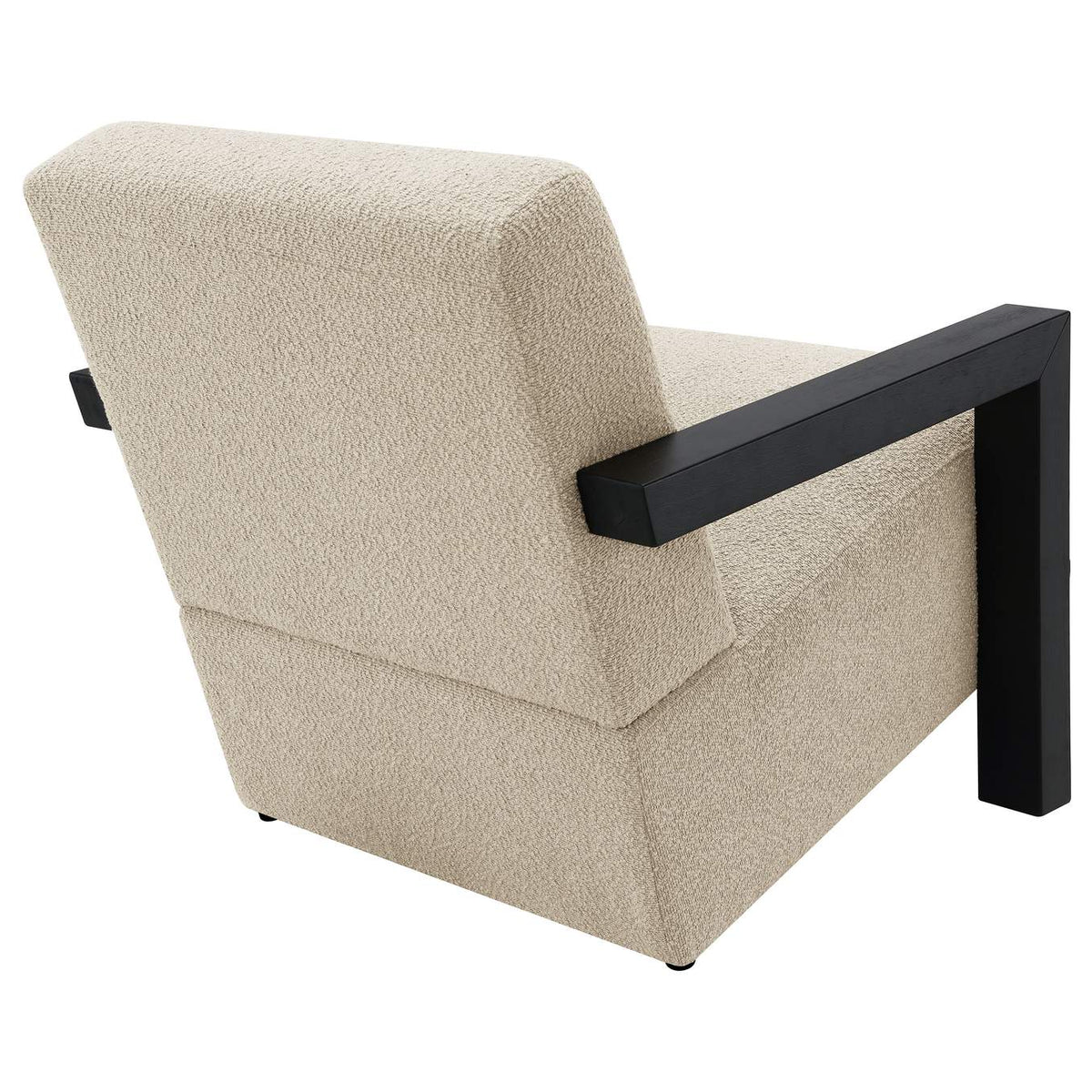 903095 Fitzroy Boucle Upholstered Accent Arm Chair Latte