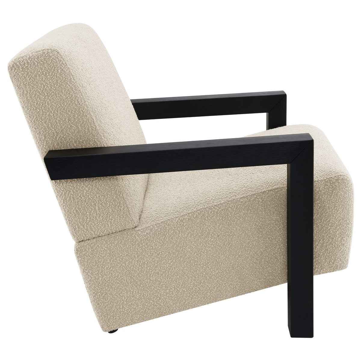 903095 Fitzroy Boucle Upholstered Accent Arm Chair Latte