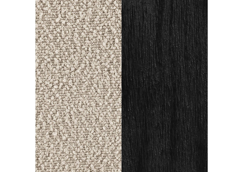 903095 Fitzroy Boucle Upholstered Accent Arm Chair Latte