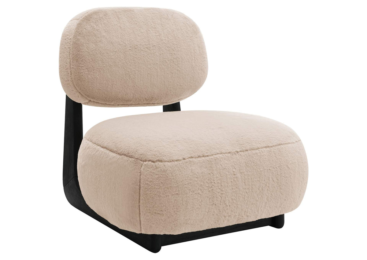 903097 Duffie Upholstered Armless Accent Chair Camel