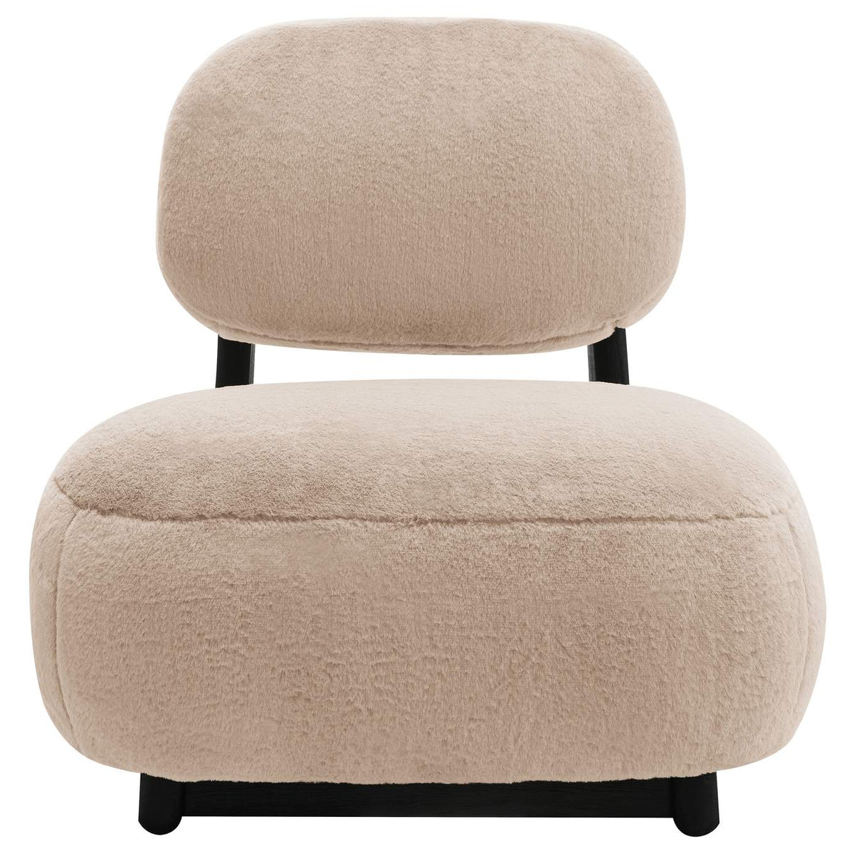 903097 Duffie Upholstered Armless Accent Chair Camel