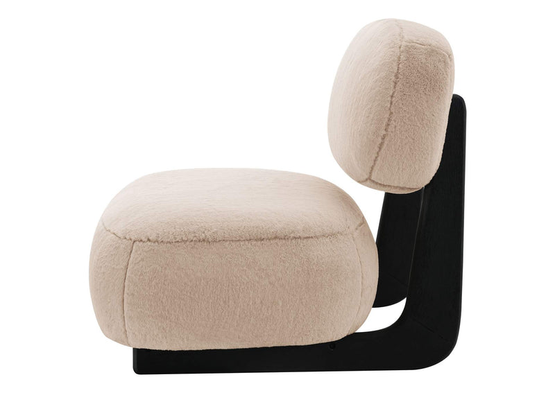 903097 Duffie Upholstered Armless Accent Chair Camel