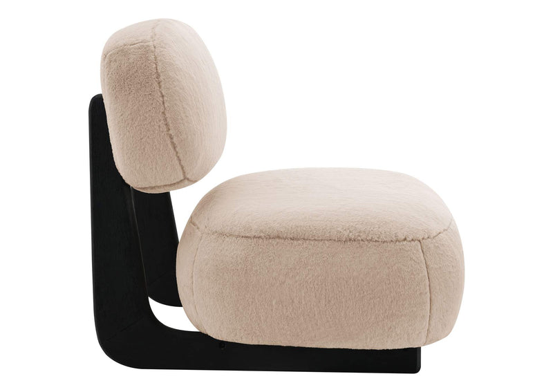 903097 Duffie Upholstered Armless Accent Chair Camel