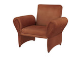903150 Liana Upholstered Roll Arm Accent Armchair Rust Orange