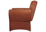 903150 Liana Upholstered Roll Arm Accent Armchair Rust Orange