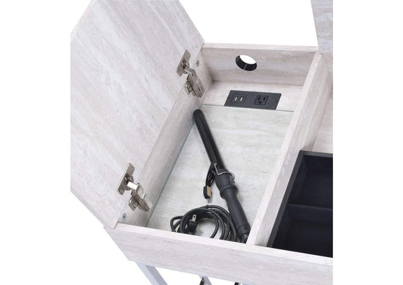 90315 Saffron Vanity Desk with USB