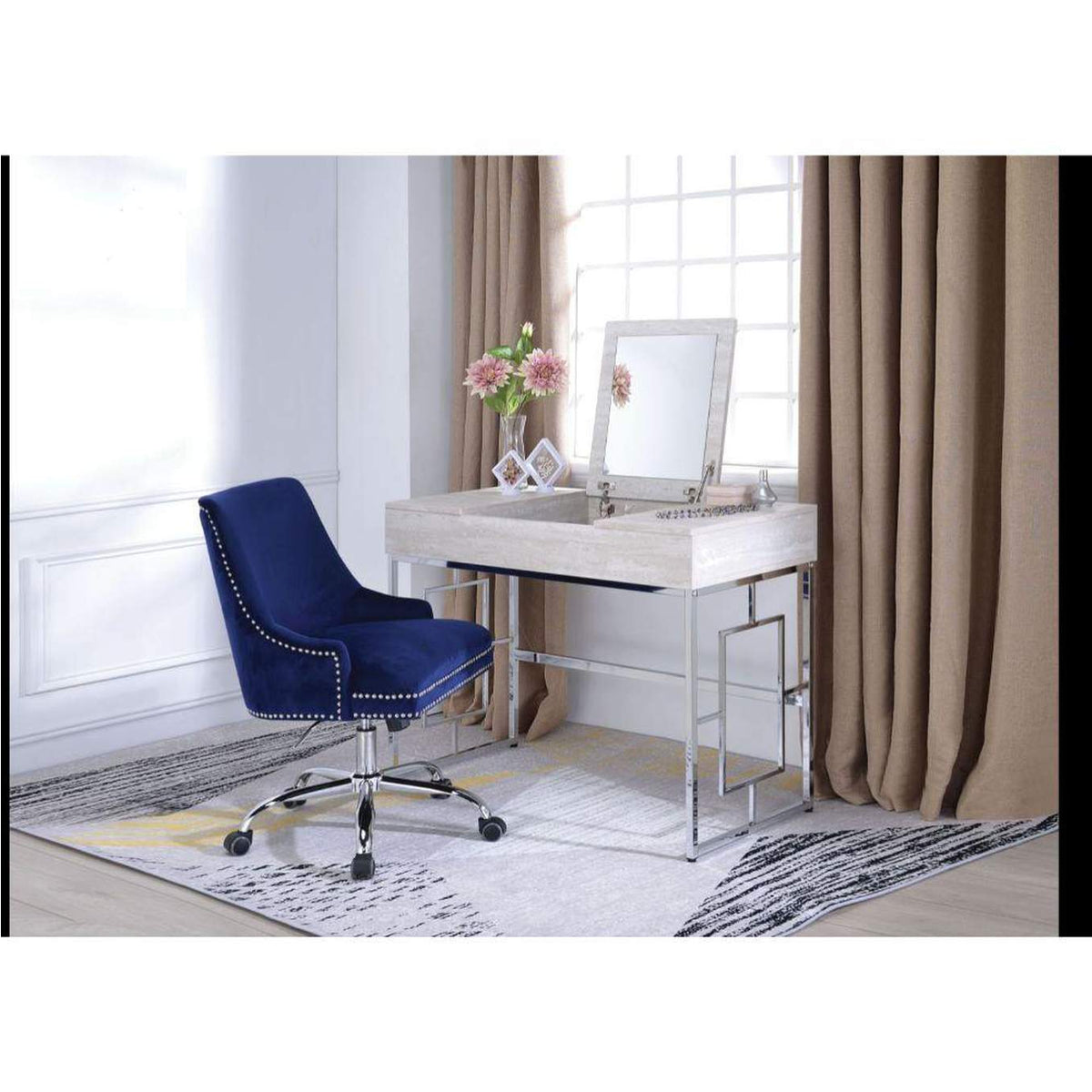90315 Saffron Vanity Desk with USB