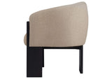 903165 Valdez Boucle Upholstered Barrel Back Accent Chair Beige