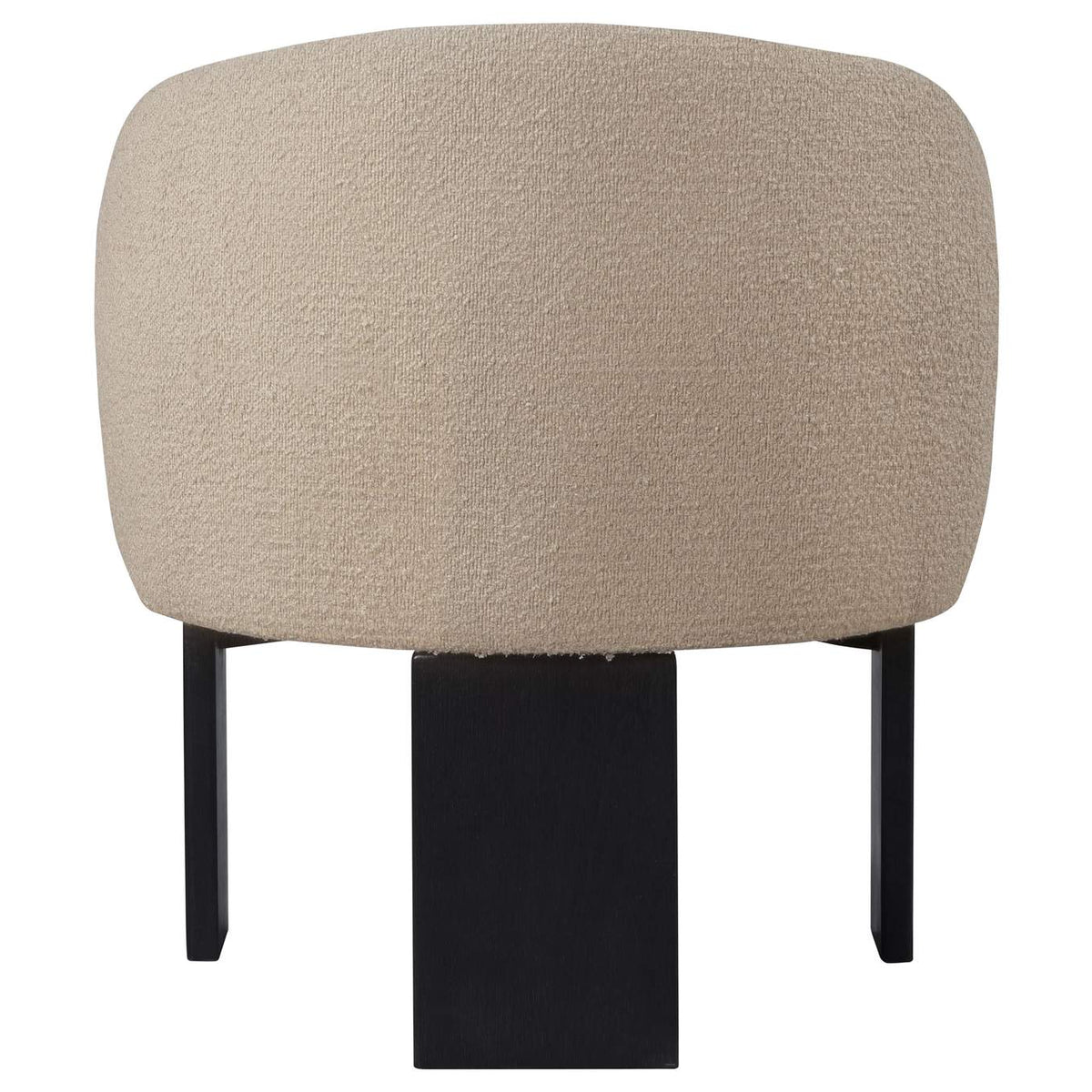 903165 Valdez Boucle Upholstered Barrel Back Accent Chair Beige