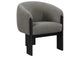 903166 Valdez Boucle Upholstered Barrel Back Accent Chair Brown