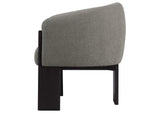903166 Valdez Boucle Upholstered Barrel Back Accent Chair Brown